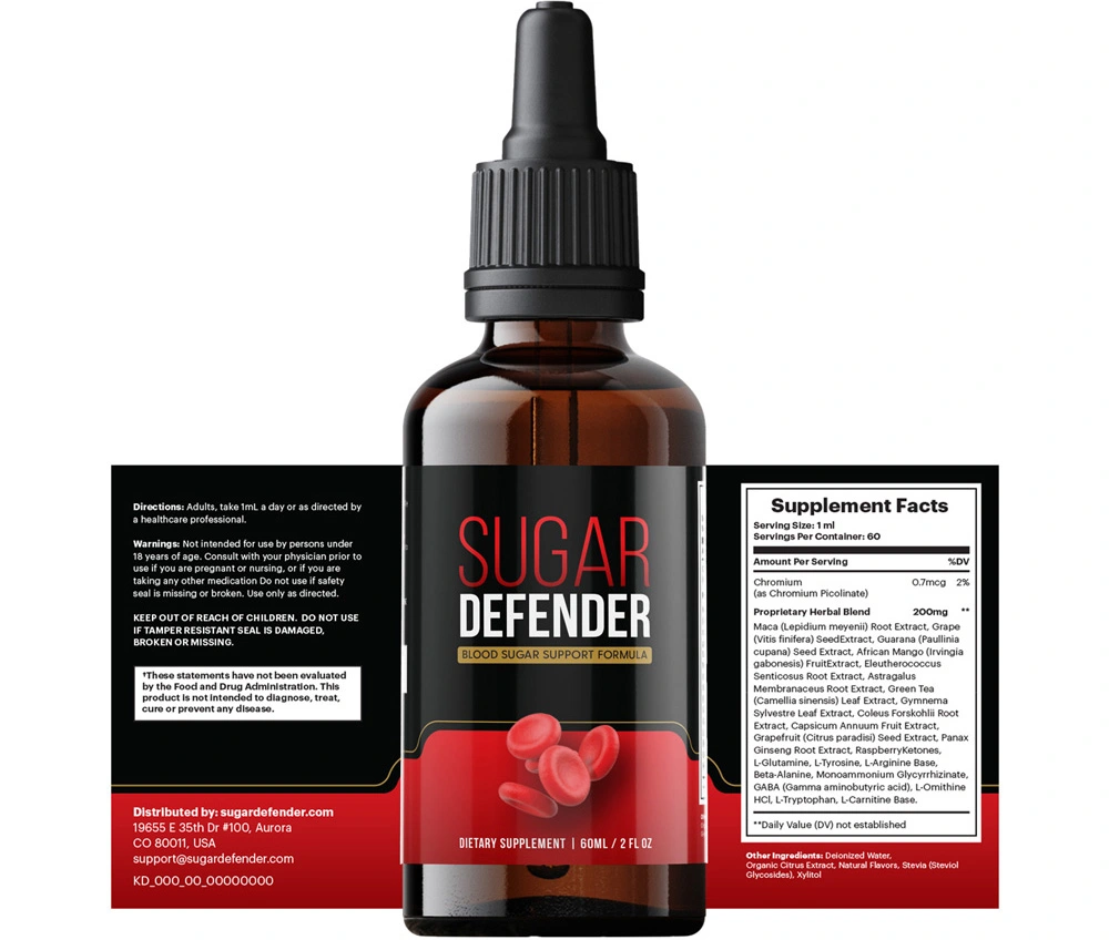 Sugar Defender Supplement Bottle